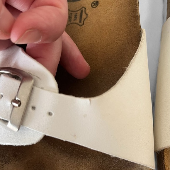 K. Daques “Madrid” Style Sandals in White Leather Size 40 - Picture 11 of 12